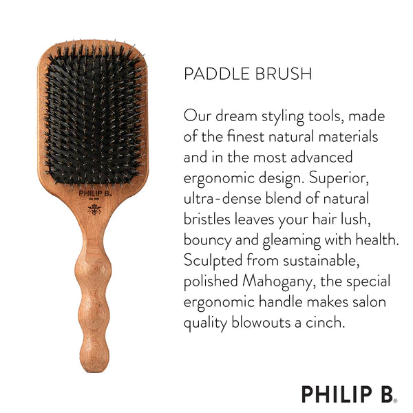 Philip B - Paddle Hairbrush - Infographic