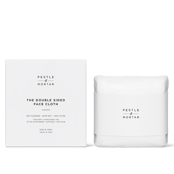 Pestle & Mortar - Double Sided Face Cloths - Pack shot