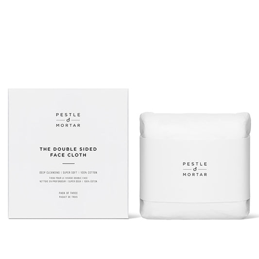Pestle & Mortar - Double Sided Face Cloths - Pack shot